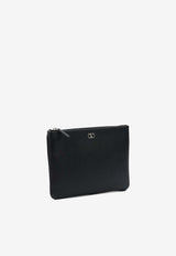 Valentino VLogo Leather Pouch Black 7Y2P0AP5UAG0NO_83ff675a-4005-43e0-bbb7-5399d6b11dc8