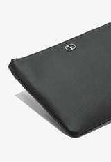 Valentino VLogo Leather Pouch Black 7Y2P0AP5UAG0NO_83ff675a-4005-43e0-bbb7-5399d6b11dc8