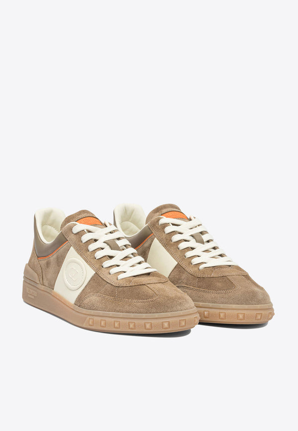 Valentino Upvillage Leather Low-Top Sneakers Beige 7Y2S0H77LALBSB_82631