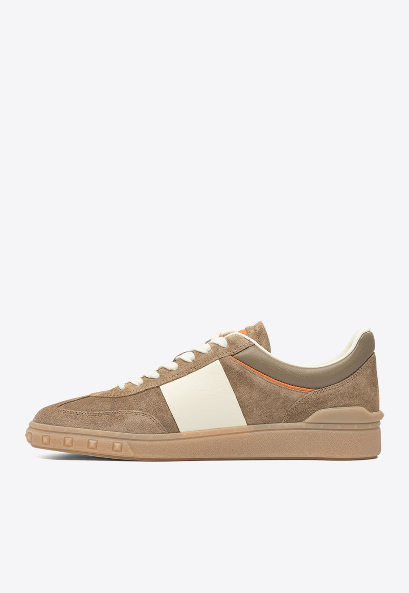 Valentino Upvillage Leather Low-Top Sneakers Beige 7Y2S0H77LALBSB_82631