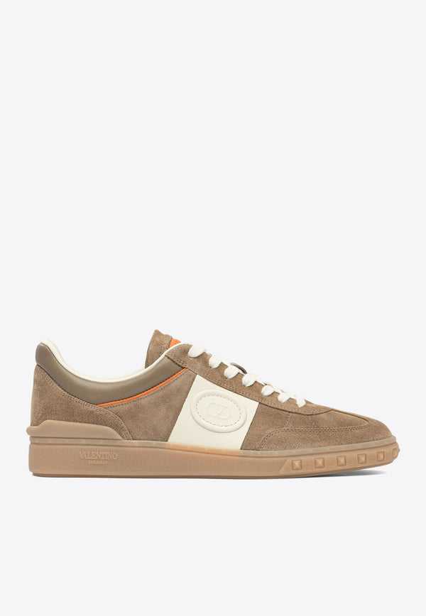 Valentino Upvillage Leather Low-Top Sneakers Beige 7Y2S0H77LALBSB_82631