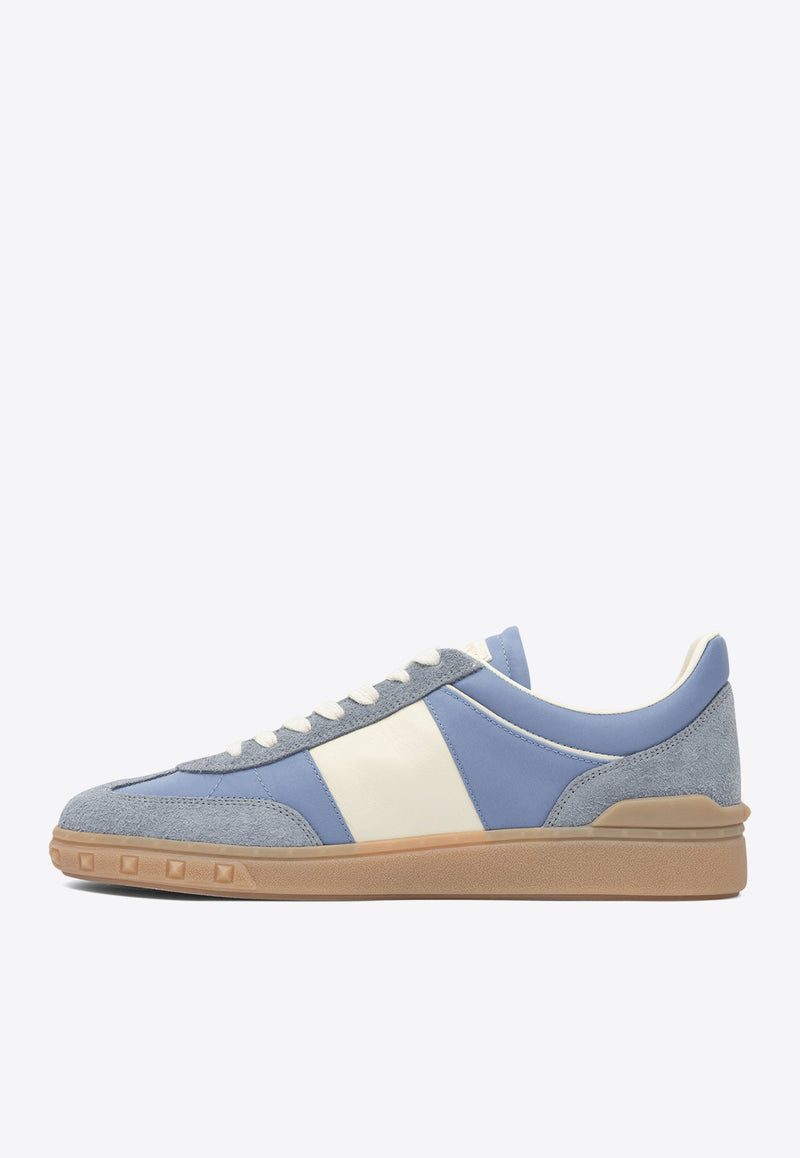 Valentino Upvillage Leather Low-Top Sneakers Light Blue 7Y2S0H77MBMBQG_82617