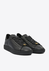 Valentino Royco Leather Low-Top Sneakers Black 7Y2S0K34BYACMJ_82632