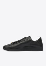 Valentino Royco Leather Low-Top Sneakers Black 7Y2S0K34BYACMJ_82632