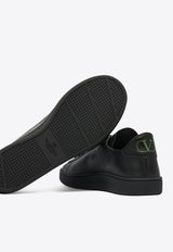 Valentino Royco Leather Low-Top Sneakers Black 7Y2S0K34BYACMJ_82632