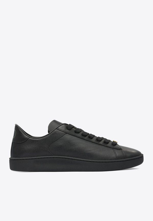 Valentino Royco Leather Low-Top Sneakers Black 7Y2S0K34BYACMJ_82632