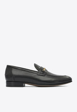 Valentino VLogo Signature Leather Loafers Black 7Y2S0K73ZWD0NO_82633