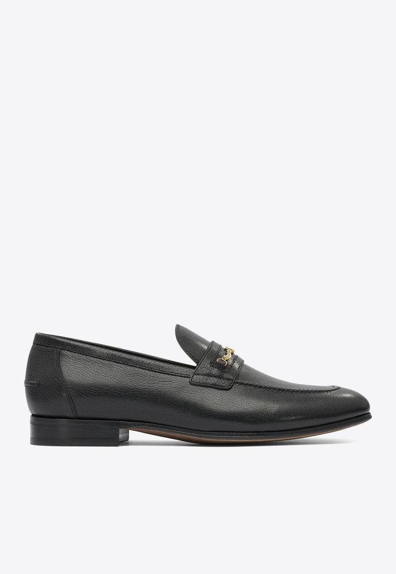 Valentino VLogo Signature Leather Loafers Black 7Y2S0K73ZWD0NO_82633