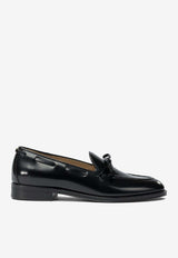 Valentino Bowshire Shiny Leather Loafers Black 7Y2S0L07CEE0NO_ed5332c4-2948-4c49-8889-19a546d80483