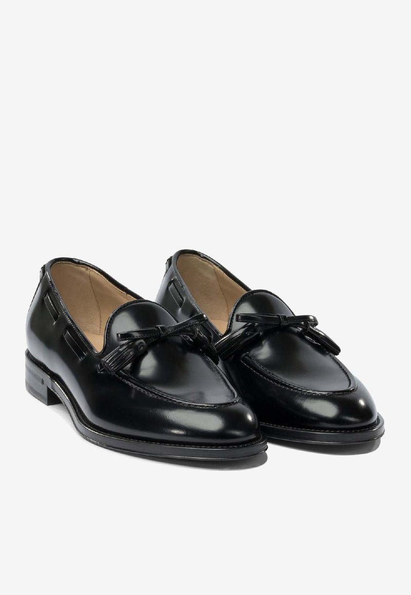 Valentino Bowshire Shiny Leather Loafers Black 7Y2S0L07CEE0NO_ed5332c4-2948-4c49-8889-19a546d80483