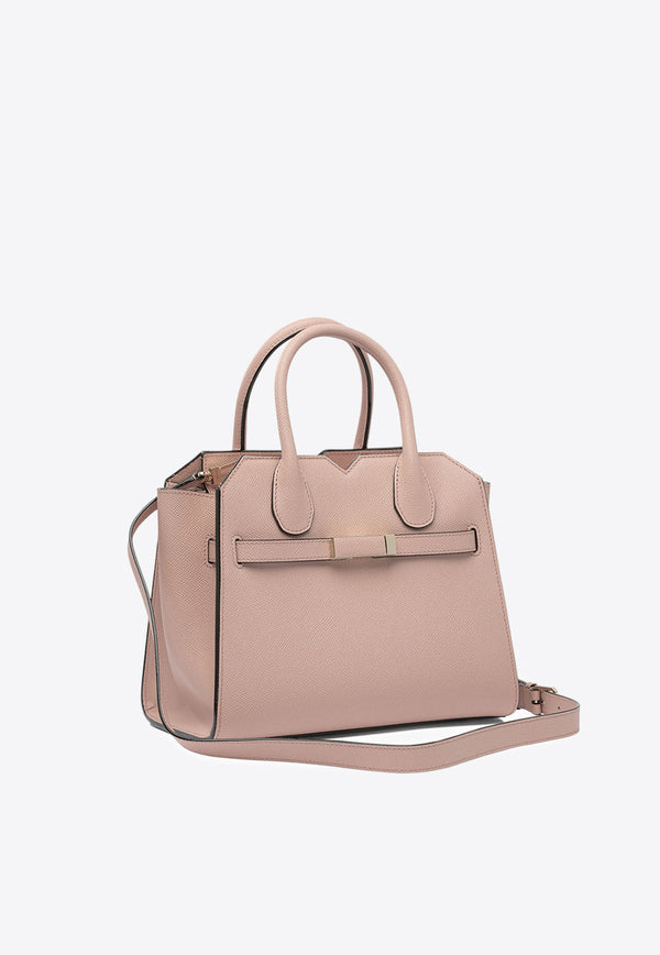 Mini Milano Leather Top Handle Bag