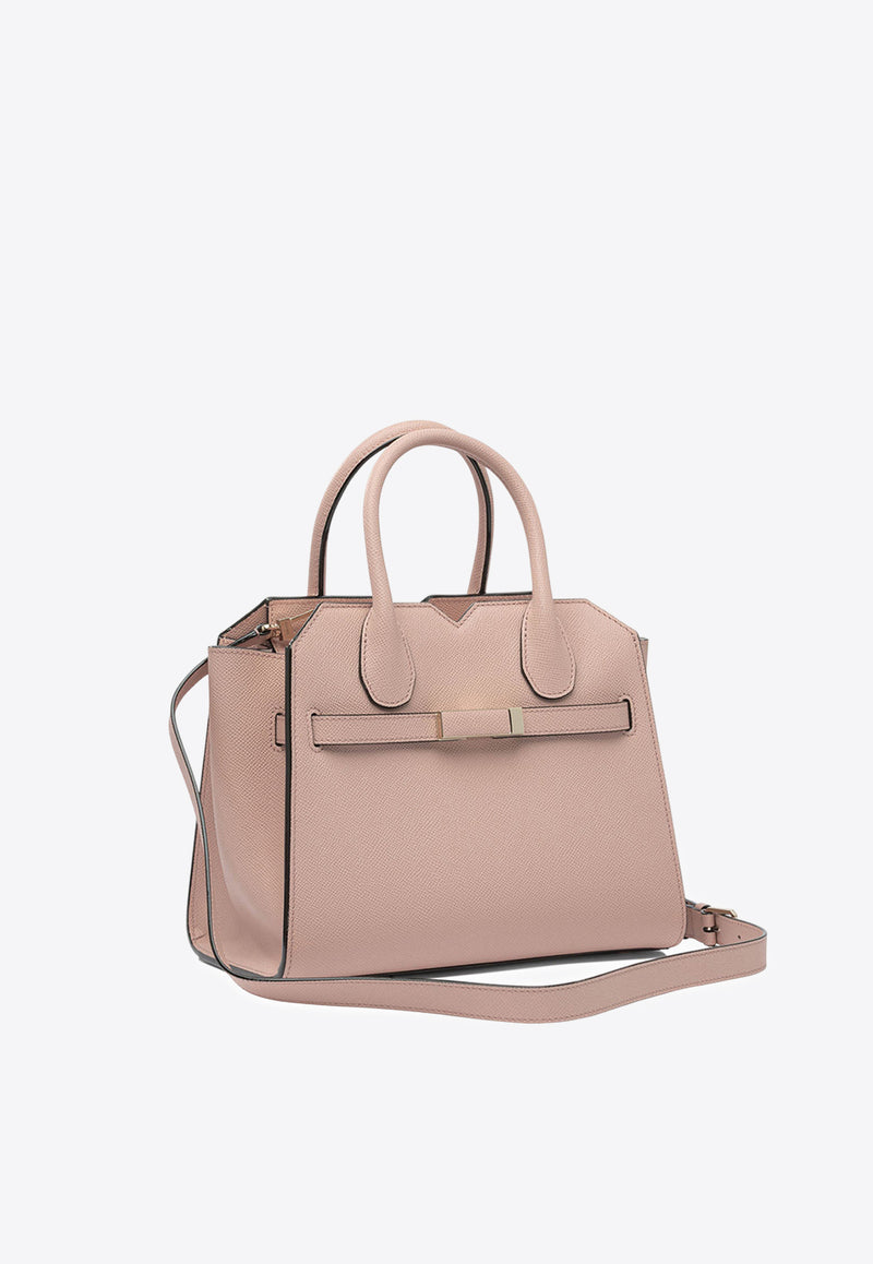 Mini Milano Leather Top Handle Bag