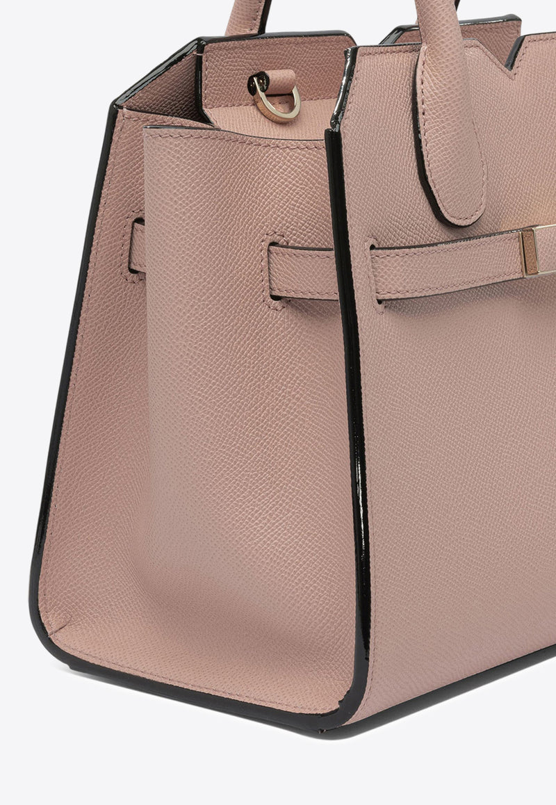 Mini Milano Leather Top Handle Bag