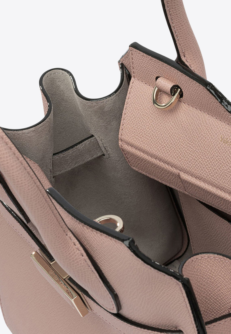 Mini Milano Leather Top Handle Bag