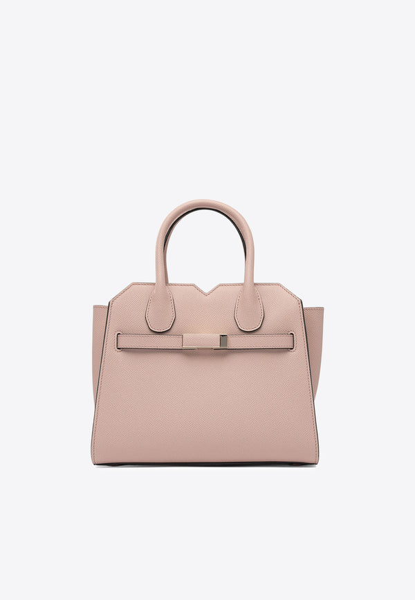 Mini Milano Leather Top Handle Bag