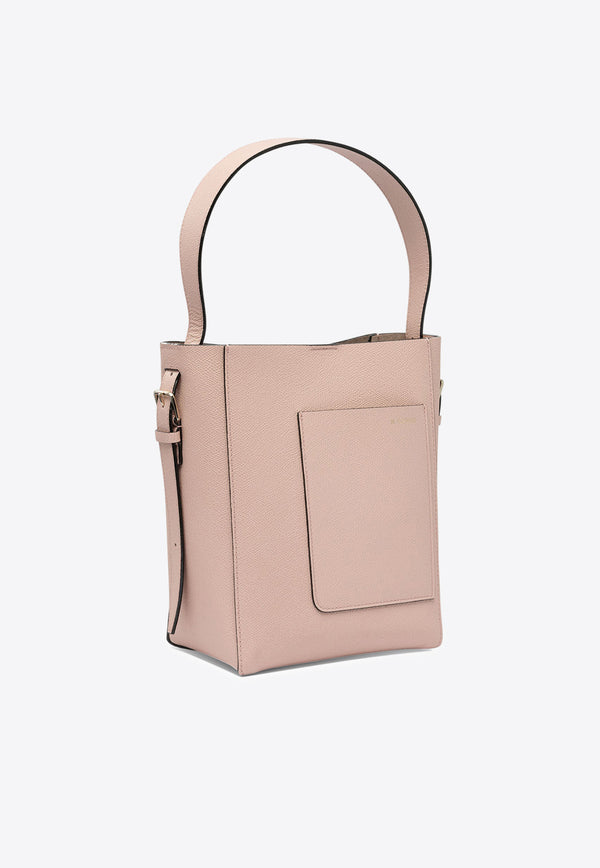 Mini Soft Leather Bucket Bag