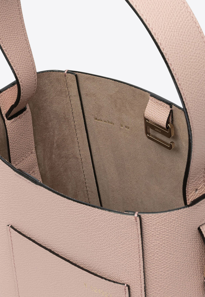 Mini Soft Leather Bucket Bag