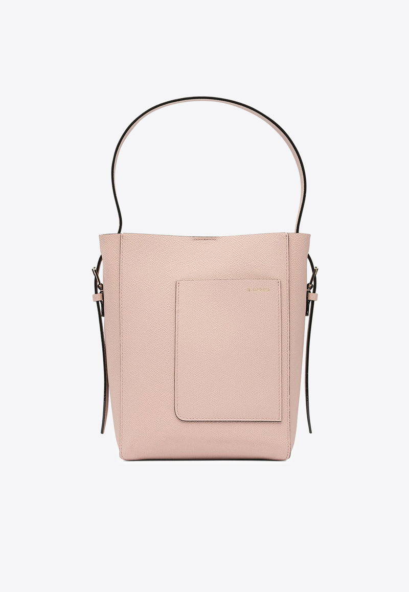 Mini Soft Leather Bucket Bag