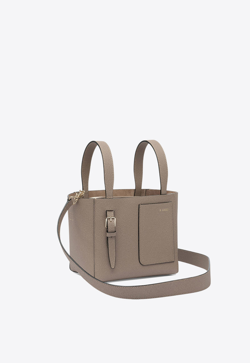 Micro Soft Leather Bucket Bag