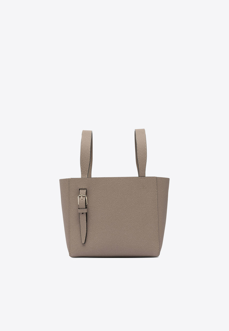Micro Soft Leather Bucket Bag