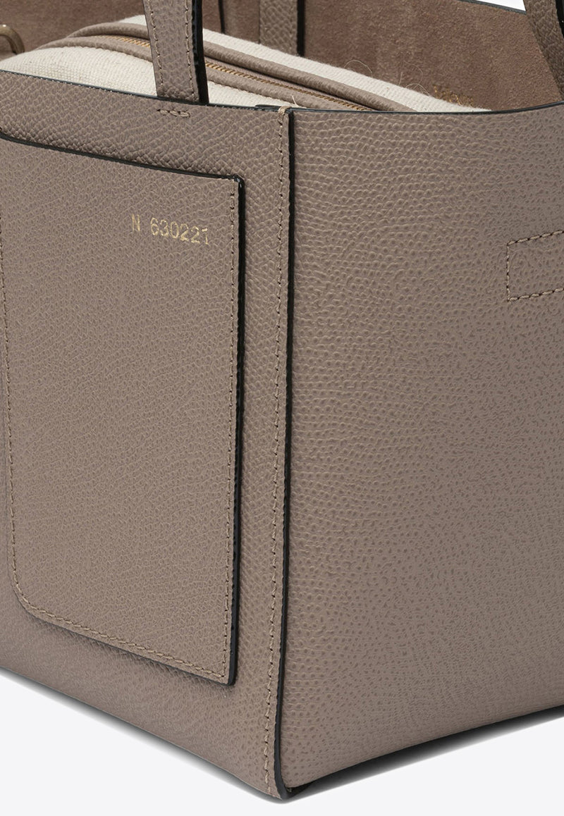 Micro Soft Leather Bucket Bag