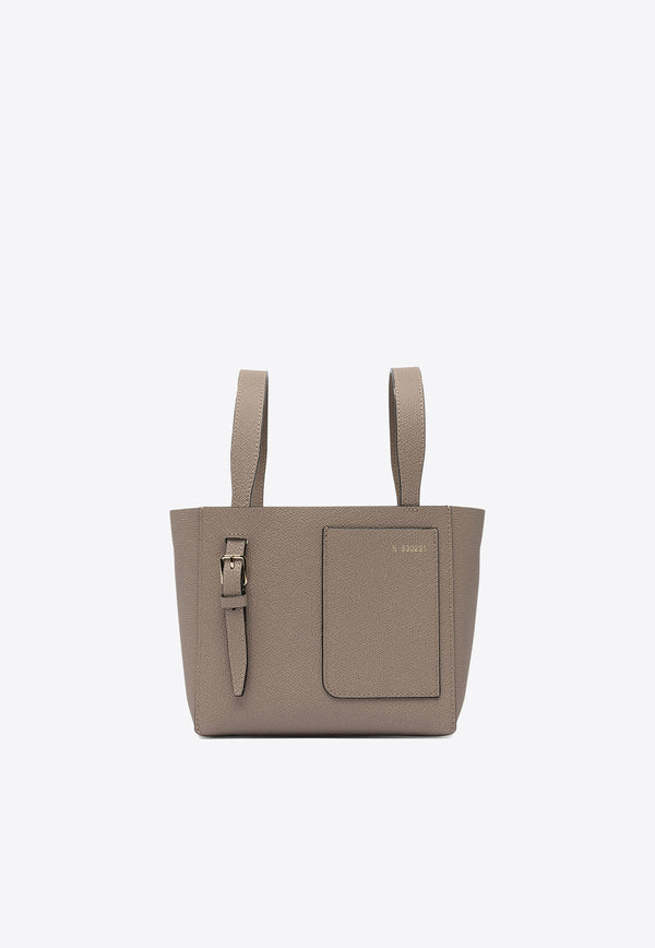 Micro Soft Leather Bucket Bag