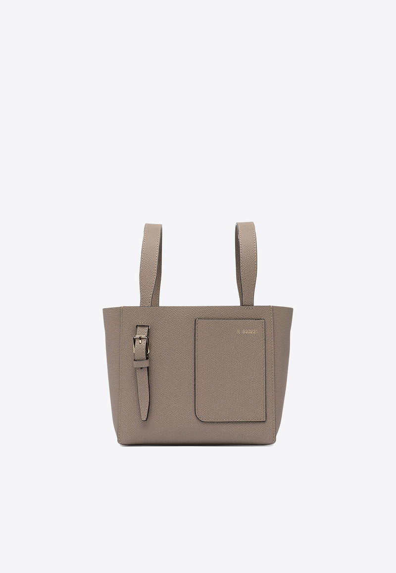 Micro Soft Leather Bucket Bag