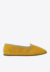 Vibi Venezia Furlana Velvet Ballet Flats Yellow FURLANADOGE_485da52d-79db-4994-a228-eff838d47953