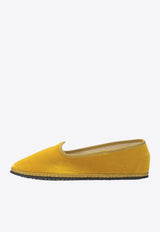 Vibi Venezia Furlana Velvet Ballet Flats Yellow FURLANADOGE_485da52d-79db-4994-a228-eff838d47953