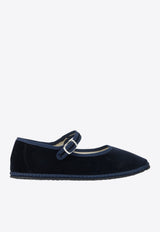 Vibi Venezia Mary-Jane Velvet Ballet Flats Blue MARY JANEBLU_68874f50-c7a4-44ef-8d17-03650f52784f