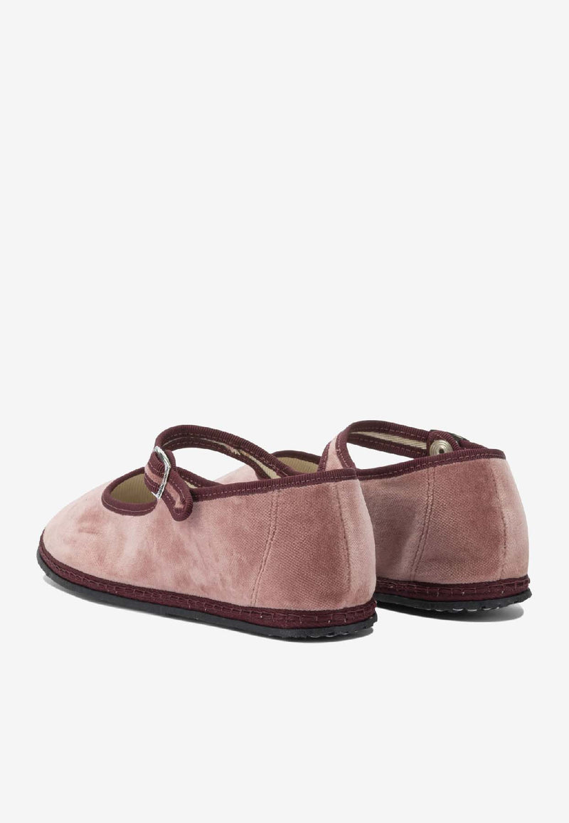 Vibi Venezia Mary-Jane Marie Antoinette Velvet Ballet Flats Pink MARY JANEMARIE ANTONIETTE_59df105c-6dc8-4adc-80ef-0e5ec858dfbb