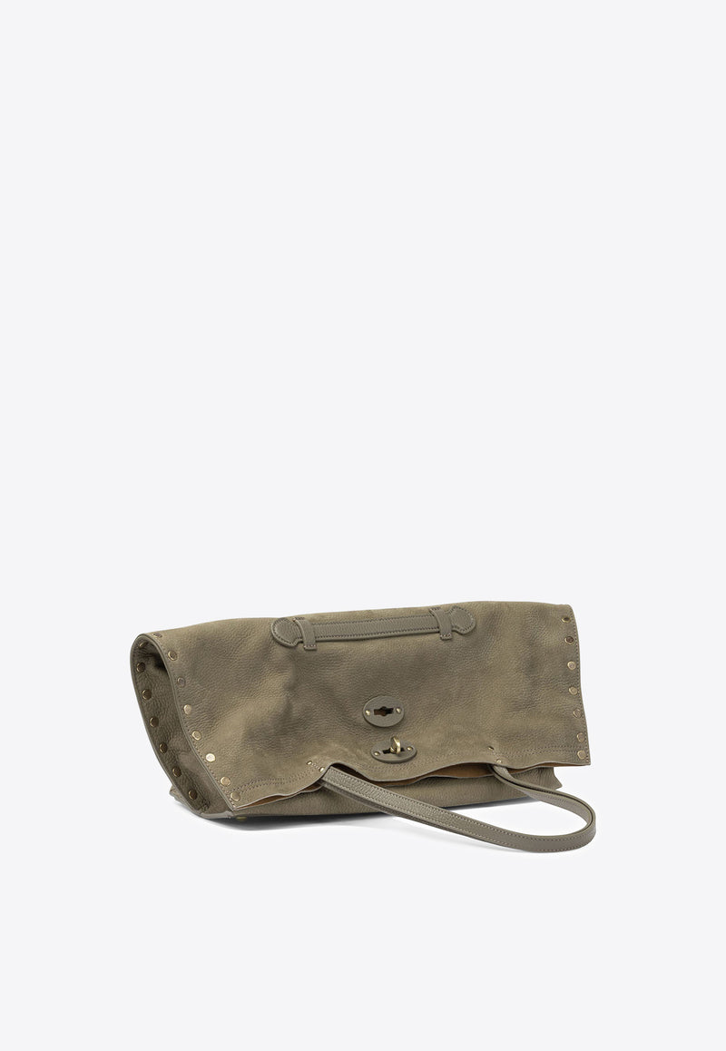 Zanellato Medium A'spasso Nappa Leather Shoulder Bag Gray A' SPASSO JONES M0687900070000Z0140_1e7e00a4-906a-449c-b294-a2cbf689bd7f