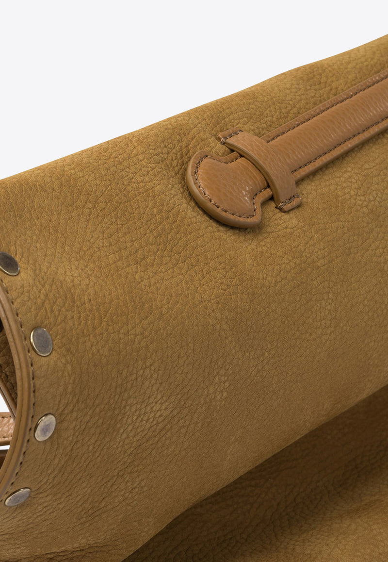 Zanellato Medium A'spasso Nubuck Leather Shoulder Bag Brown A' SPASSO JONES M0687900070000Z0250_eb73feea-e725-43ad-8e90-5dd5bd37f312