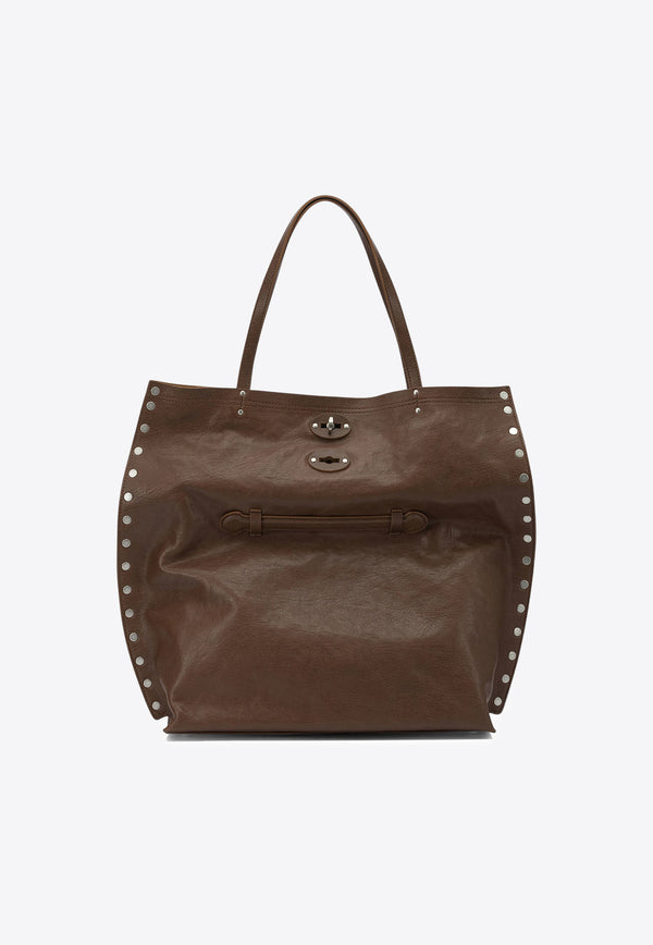 Zanellato Medium A'spasso Smooth Leather Shoulder Bag Brown A' SPASSO TABACCO M0687902100000Z1152_bc5d7739-09b0-40e0-a955-d4ee31501e7b