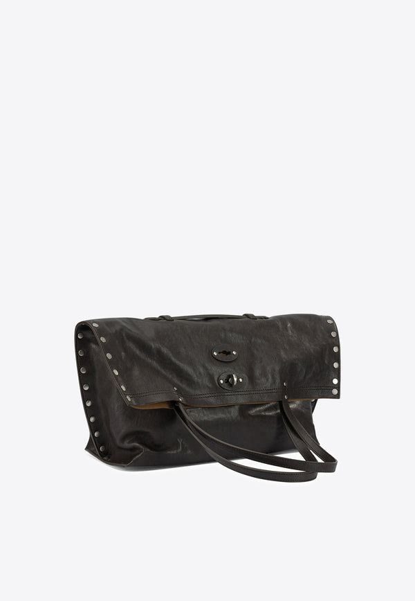 Zanellato Medium A'spasso Smooth Leather Shoulder Bag Dark Brown A' SPASSO TABACCO M0687902100000Z1153_48ea3f39-44b2-47df-b4b4-81c9efbd7d60