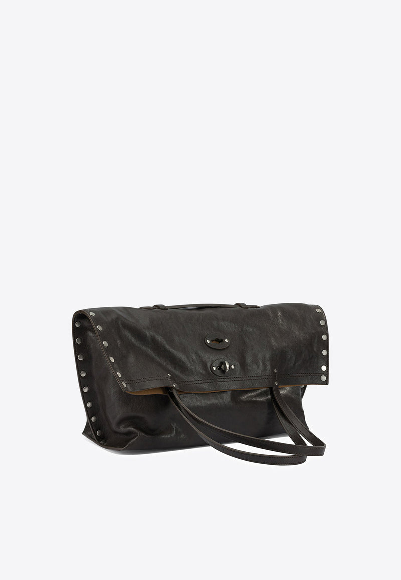 Zanellato Medium A'spasso Smooth Leather Shoulder Bag Dark Brown A' SPASSO TABACCO M0687902100000Z1153_48ea3f39-44b2-47df-b4b4-81c9efbd7d60