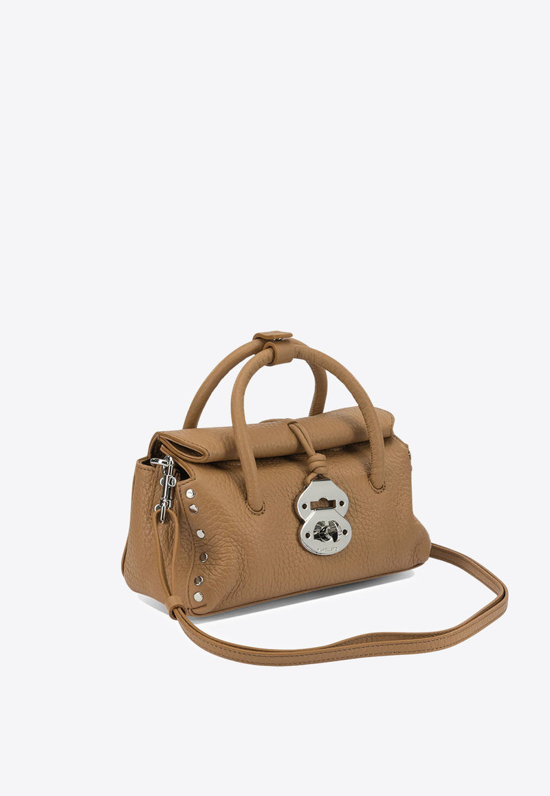 Zanellato Baby Dotta Hammered Leather Top Handle Bag Brown DOTTA CENTAURO BABY0687501120000Z0231_655a9197-6766-4f87-be30-8a3755d7707f