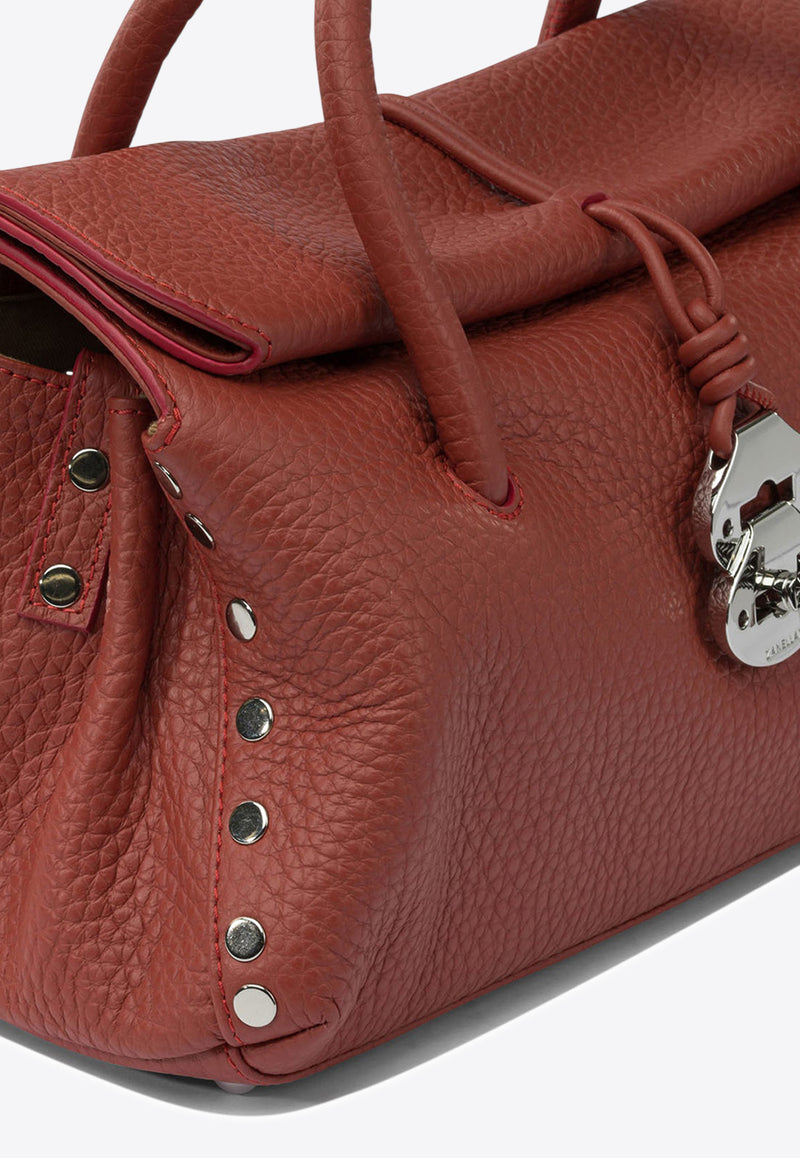 Zanellato Small Dotta Hammered Leather Top Handle Bag Red DOTTA CENTAURO S0687501120000Z0989_d1905213-9db0-4b0f-bf89-4be24a5309cf
