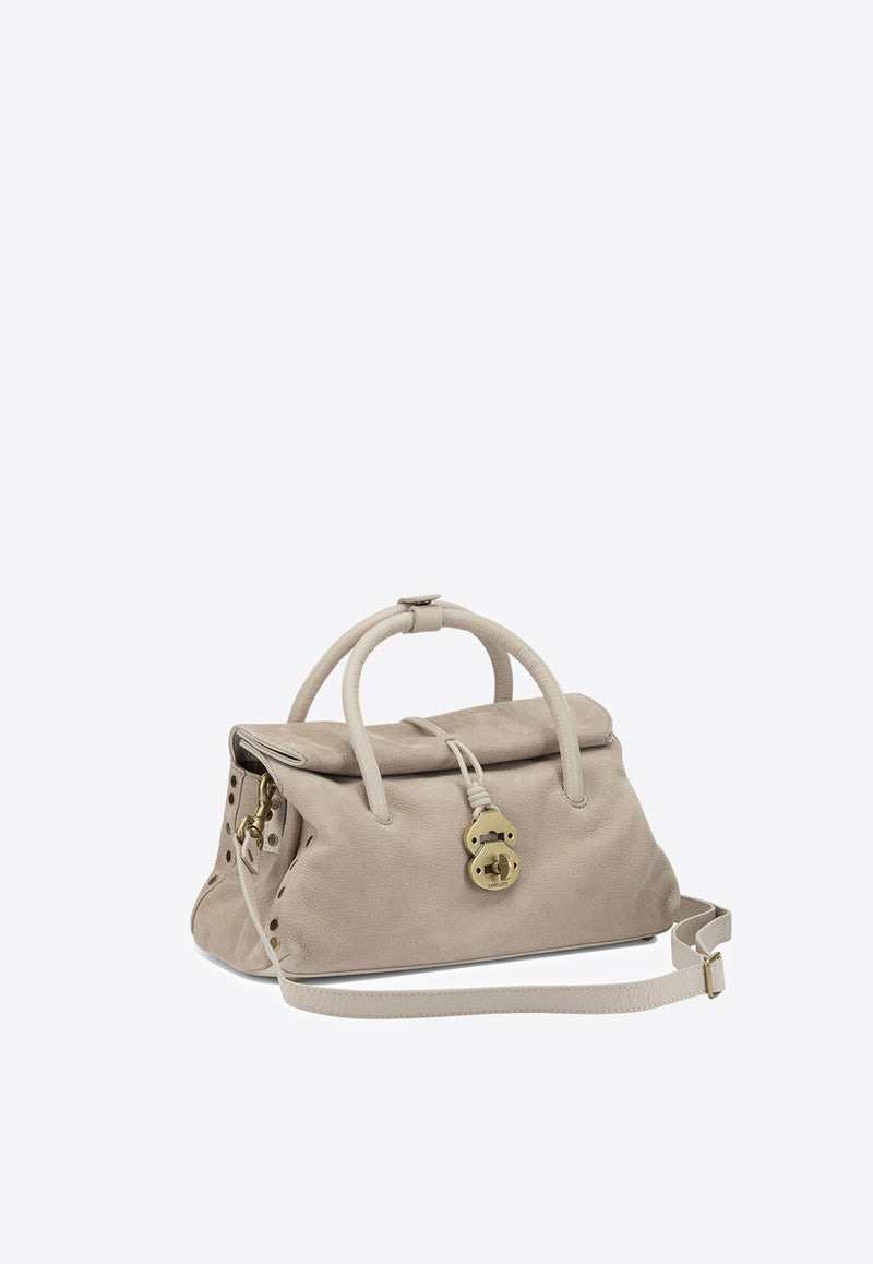 Zanellato Small Dotta Nubuck Leather Top Handle Bag Beige DOTTA JONES S0691200070000Z0335_c6425e1b-a7d5-4e5c-8278-2b2b3ab9ca3f