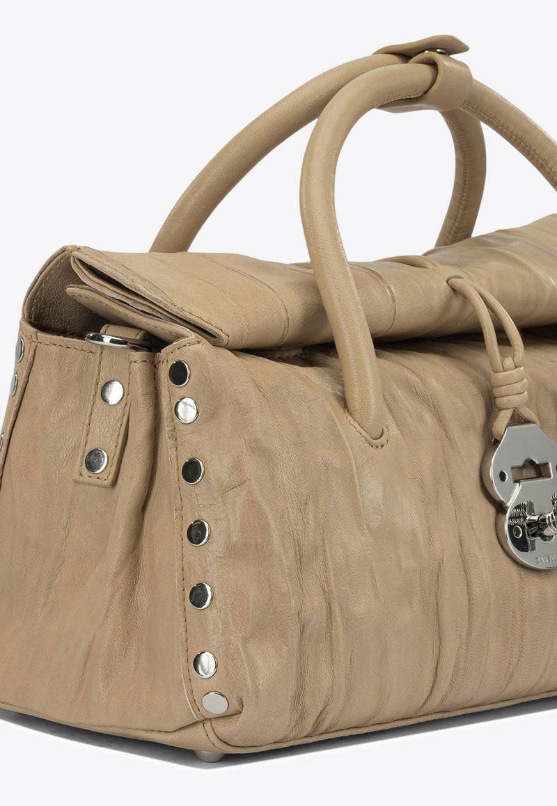 Zanellato Small Dotta Plisse Shoulder Bag Beige DOTTA PLISSE' S0683332090000Z0334_b574caa3-5e7c-4b6d-a6ca-8c358f45e469