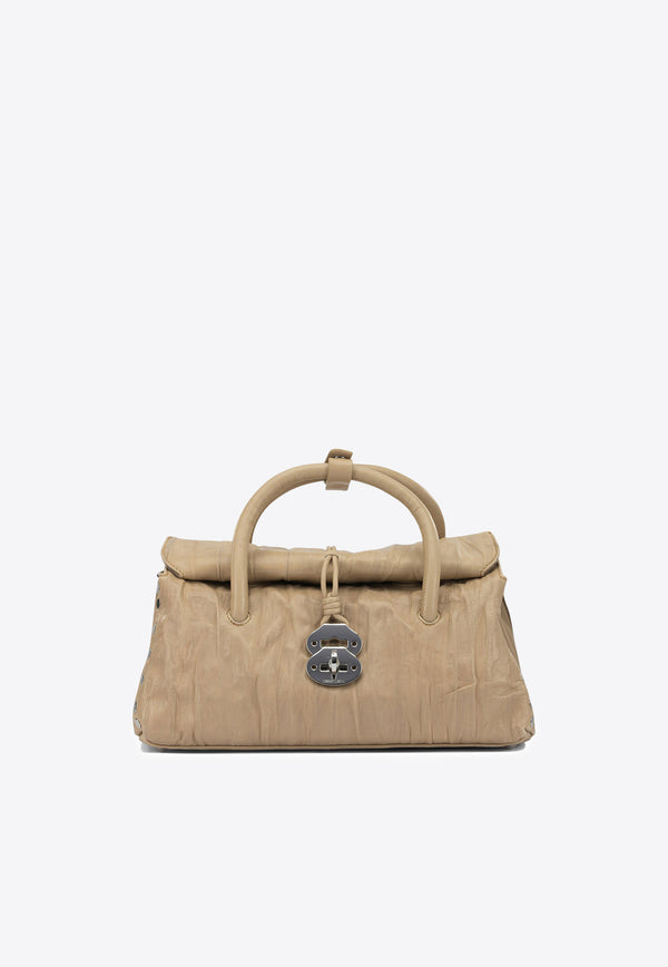 Zanellato Small Dotta Plisse Shoulder Bag Beige DOTTA PLISSE' S0683332090000Z0334_b574caa3-5e7c-4b6d-a6ca-8c358f45e469