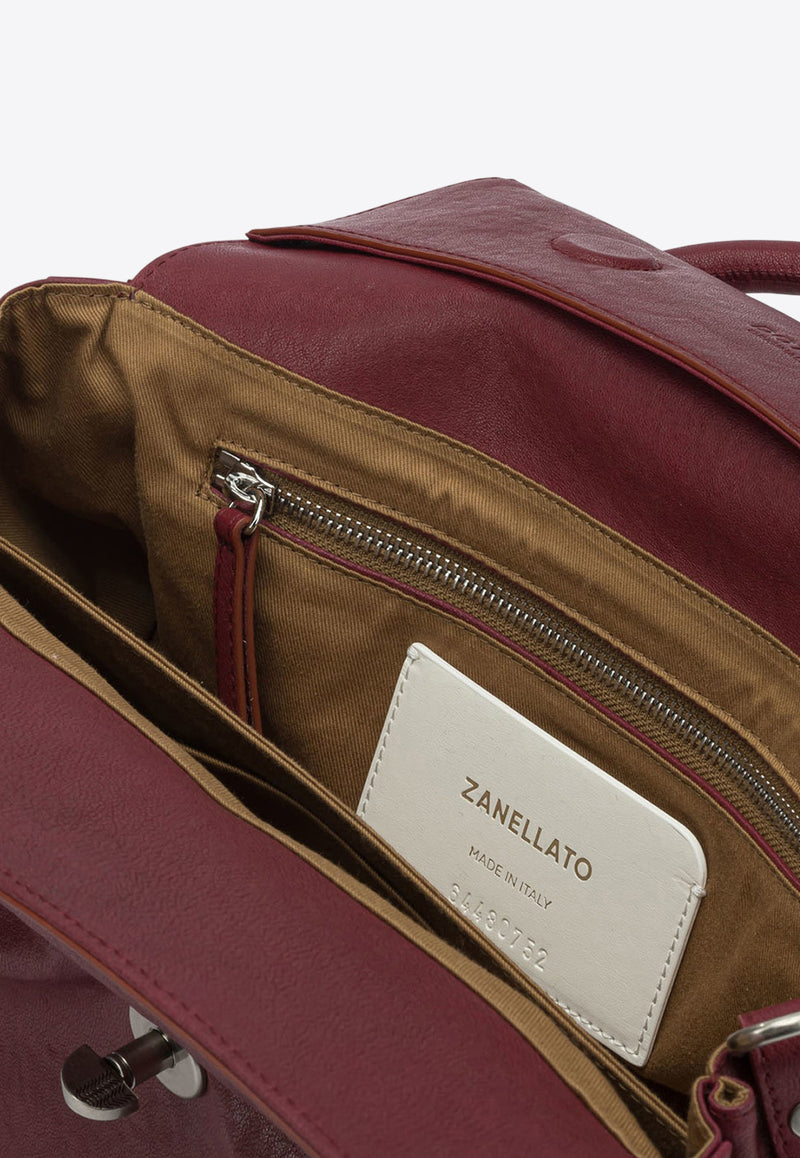 Zanellato Small Dotta Smooth Leather Top Handle Bag Red DOTTA TABACCO S0687502100000Z0992_eee0bab7-841f-4398-9b31-513c8fb1227c