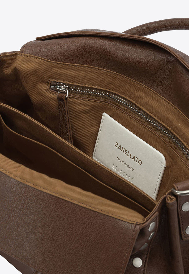 Zanellato Small Dotta Smooth Leather Top Handle Bag Brown DOTTA TABACCO S0687502100000Z1152_f38d4467-190f-4f88-943b-0962267b79d9