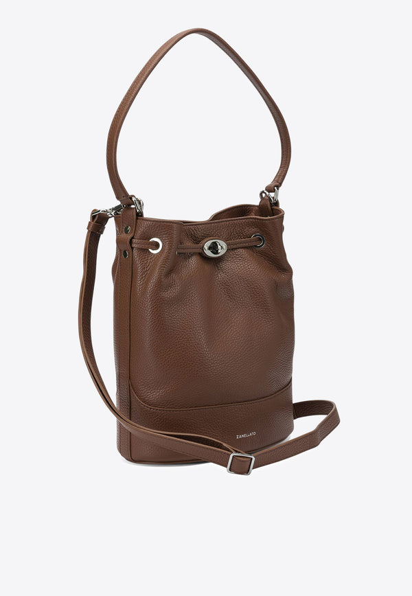 Zanellato Small Monda Hammered Leather Shoulder Bag Camel MONDA' DAILY S0689800040000Z0283_0ca87531-7800-47ae-a7e2-51d3c53002ef