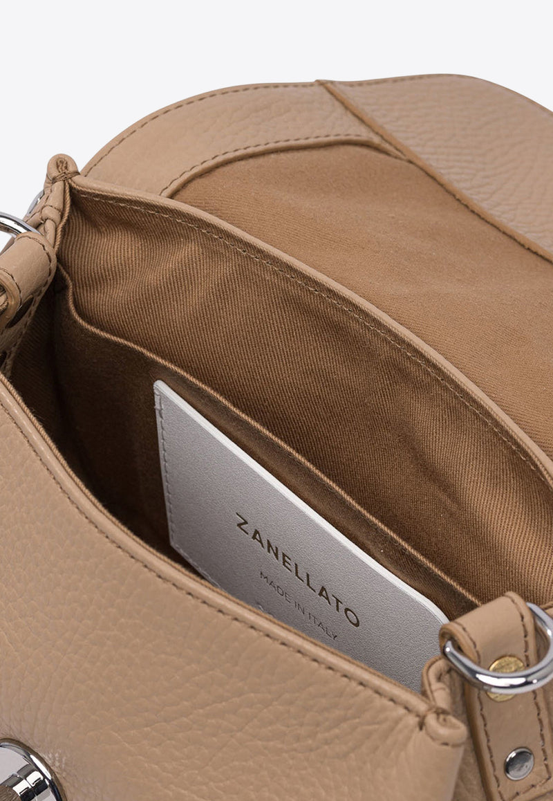 Zanellato Baby Postina Hammered Leather Top Handle Bag Beige POSTINA DAILY BABY0680100040000Z0294_566fafd3-b5c9-40a5-a61d-ba6996e5f831