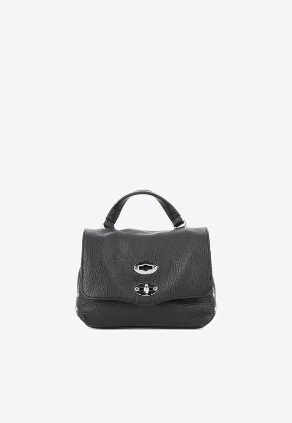 Zanellato Baby Postina Tumbled Leather Shoulder Bag Black POSTINA DAILY GIORNO BABY0680100050000Z0001_e77ea266-4772-456b-a48e-62c937c50d6a