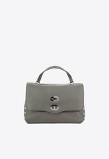 Zanellato Small Postina Tumbled Leather Shoulder Bag Gray POSTINA DAILY S0680100040000Z0130_1c99dd64-bcde-4db6-8c07-f20af08835a6