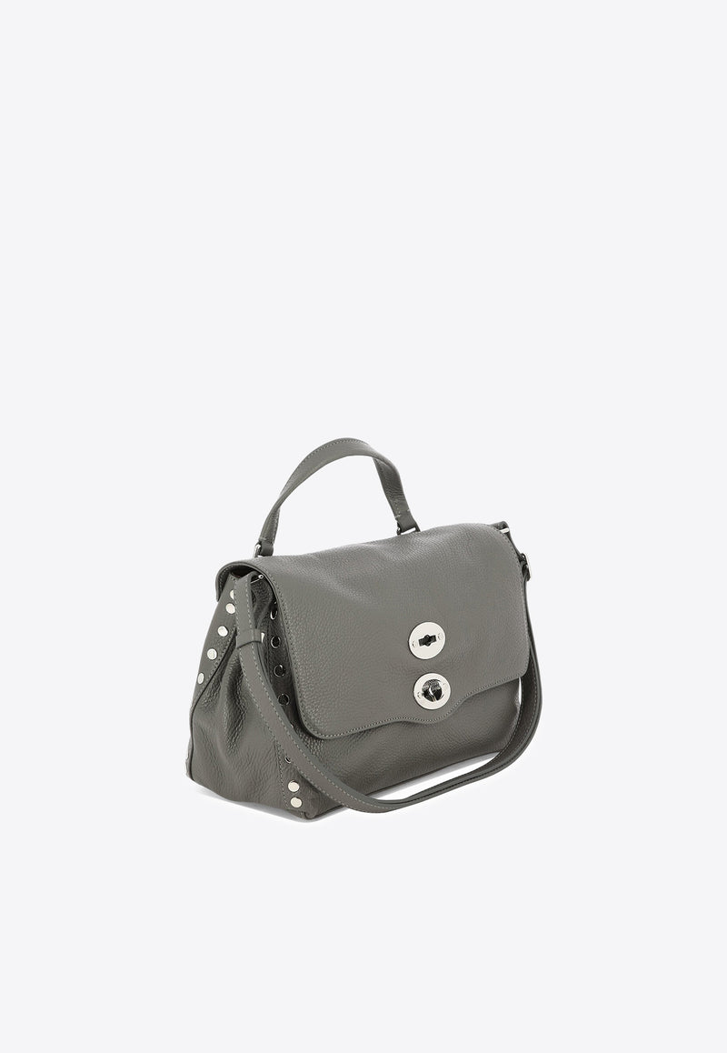 Zanellato Small Postina Tumbled Leather Shoulder Bag Gray POSTINA DAILY S0680100040000Z0130_1c99dd64-bcde-4db6-8c07-f20af08835a6