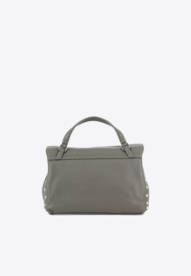 Zanellato Small Postina Tumbled Leather Shoulder Bag Gray POSTINA DAILY S0680100040000Z0130_1c99dd64-bcde-4db6-8c07-f20af08835a6