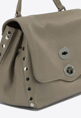 Zanellato Small Postina Tumbled Leather Shoulder Bag Taupe POSTINA DAILY S0680100040000Z0160_c1bfb146-d976-4e8f-a0b3-20cf58b4b731